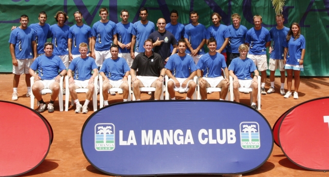 Somehow the Blake reunion t-shirt managed to crash the La Manga Tennis Pro annual photo shoot in Spain!